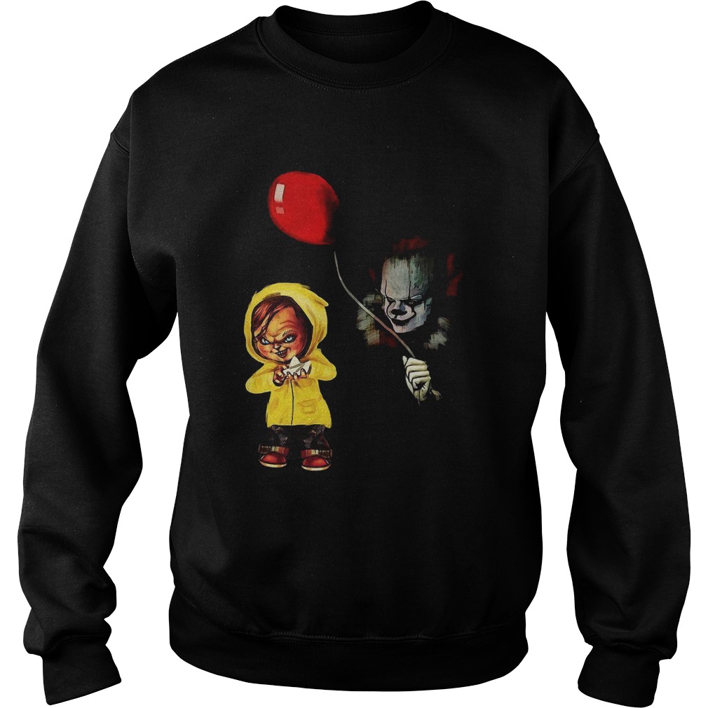 Chucky Pennywise dancing clown halloween Sweatshirt