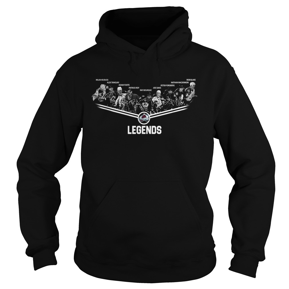 Colorado Avalanche Legends team signature Hoodie