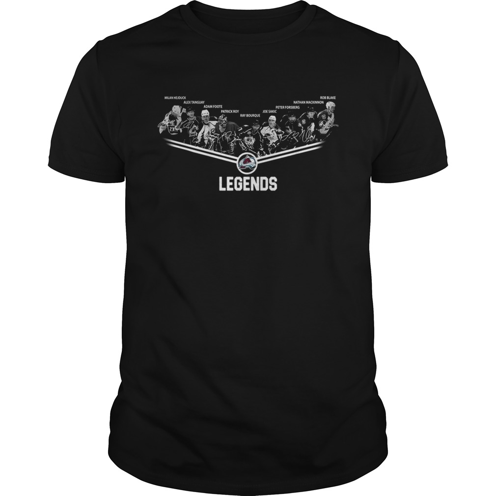 Colorado Avalanche Legends team signature shirt