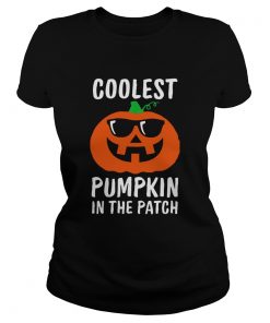 Coolest Pumpkin in the Patch Halloween Costume Boys Girls TShirt Classic Ladies