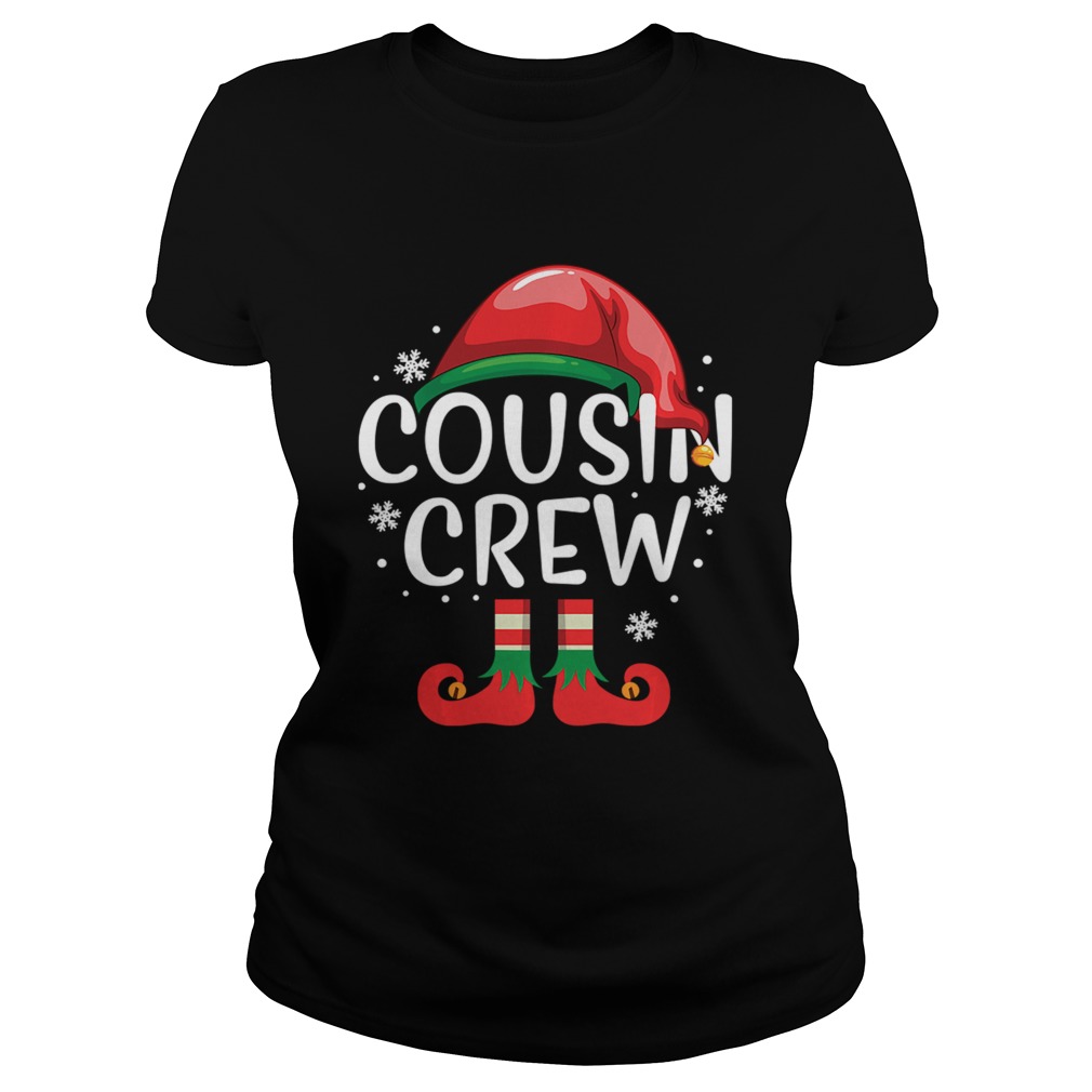 Cousin Crew Shirt Gift ELF Matching Family Christmas Ugly Long Sleeve TShirt Classic Ladies