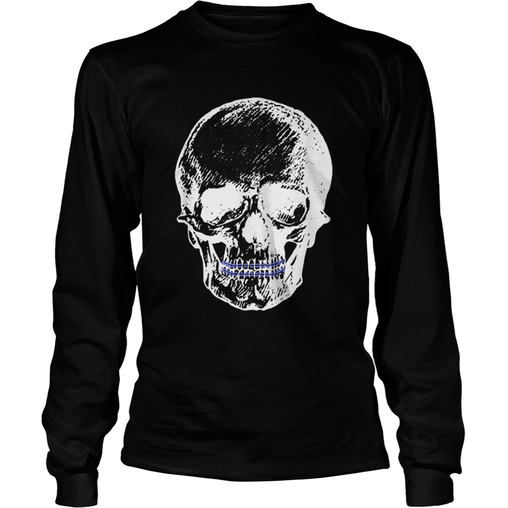 Creepy Skull With Braces Cool Halloween LongSleeve