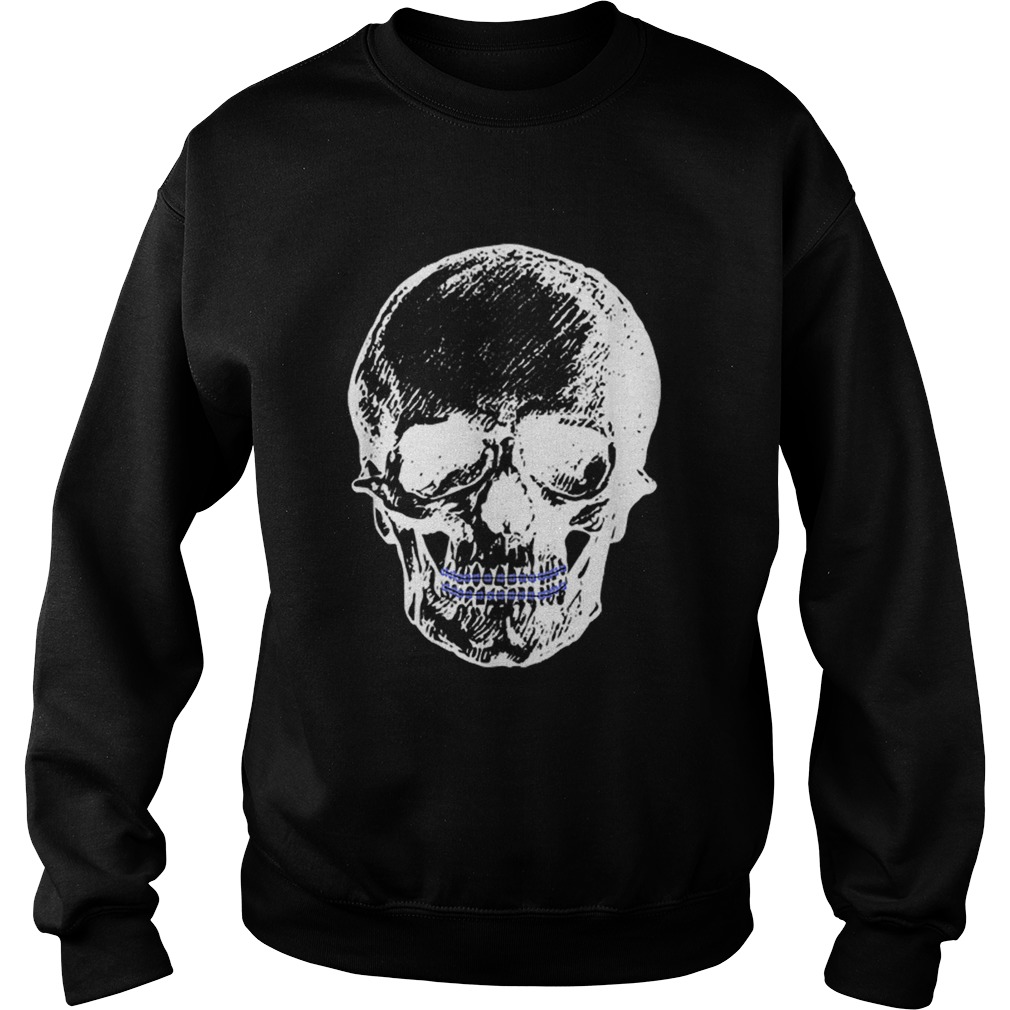 Creepy Skull With Braces Cool Halloween Sweatshirt