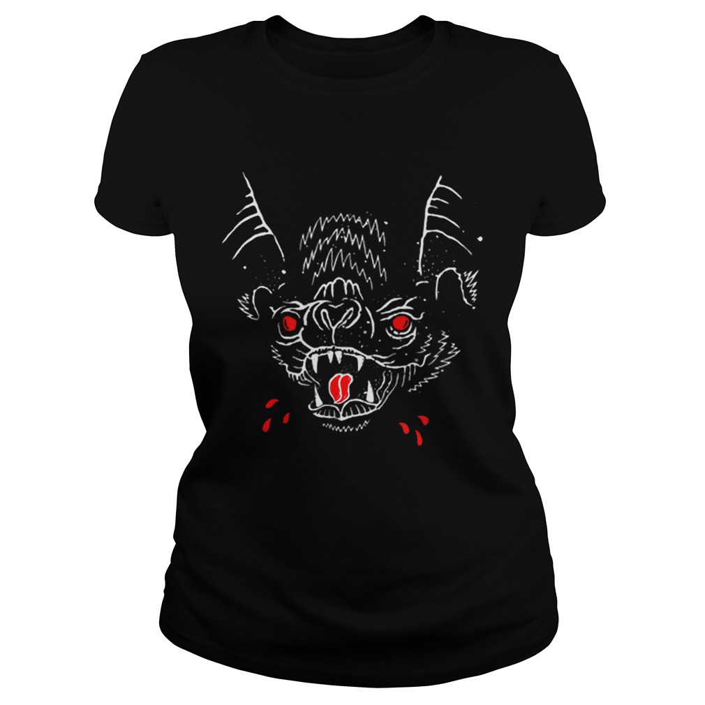 Creepy Spooky Halloween Vampire Bat Blood Classic Ladies