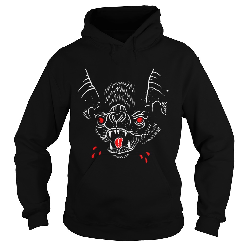 Creepy Spooky Halloween Vampire Bat Blood Hoodie