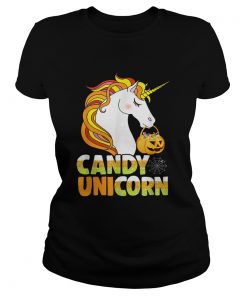 Cute Candy Corn Unicorn Halloween Girls Outfit  Classic Ladies