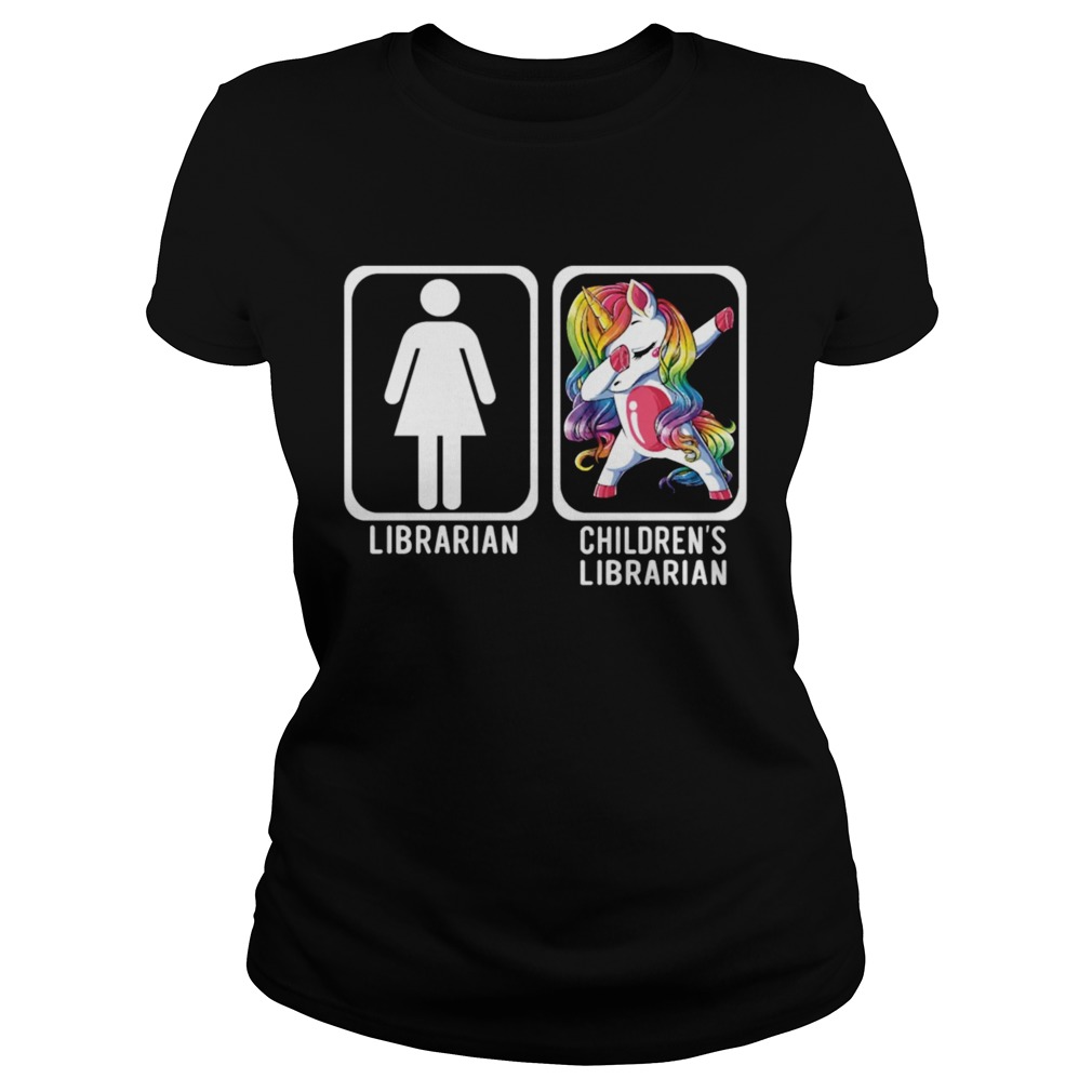 DABBING UNICORN CHILDRENS LIBRARIAN Shirt Classic Ladies