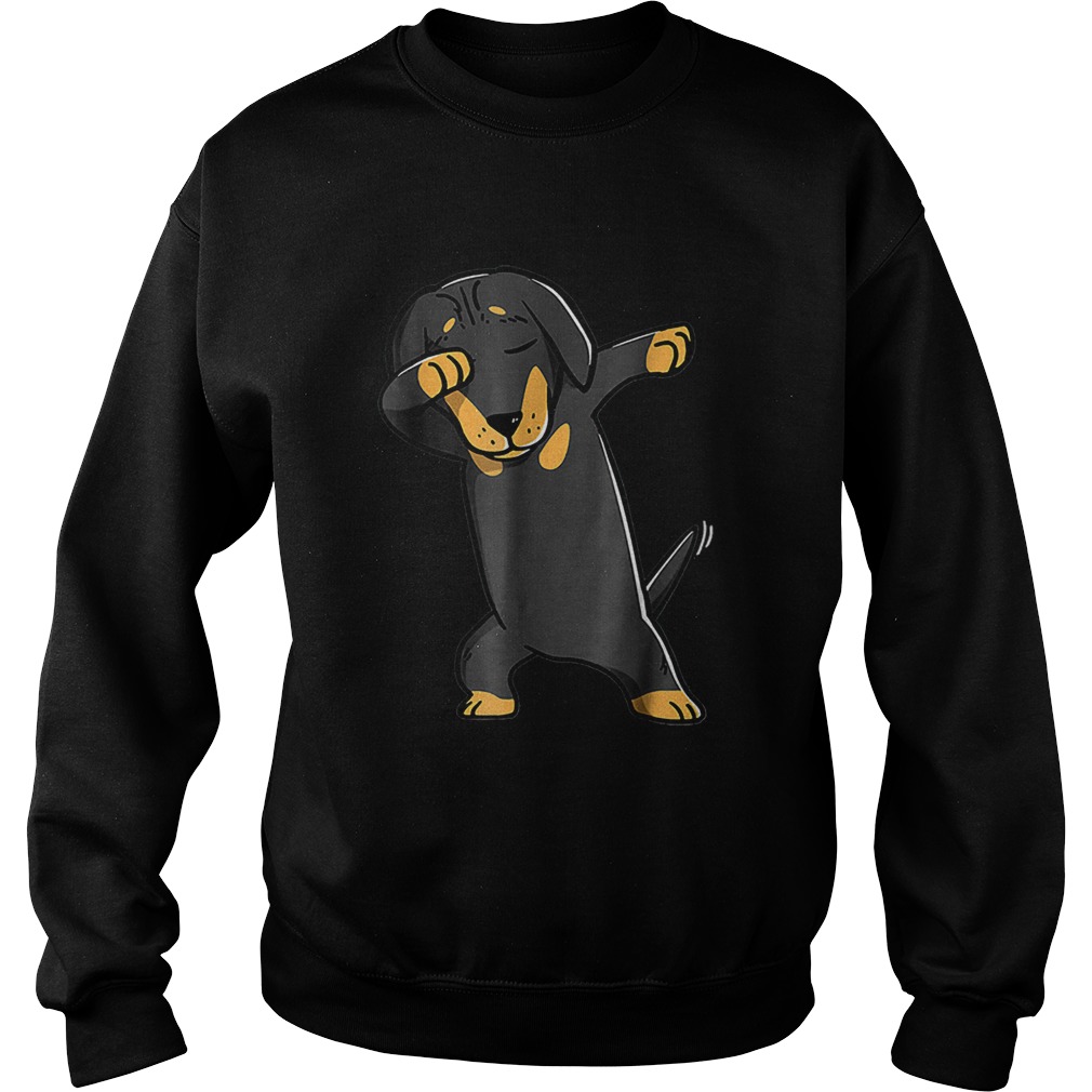 Dabbing Daschund Kids Wiener Dog Costume Sweatshirt