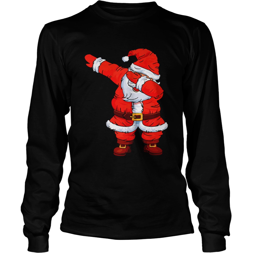 Dabbing Santa Christmas Boys Girls Kids Men Women Xmas Gifts TShirt LongSleeve