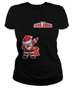 Dabbing Santa Pizza Papa Johns  Classic Ladies