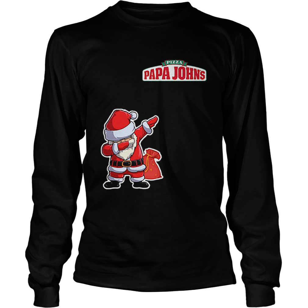 Dabbing Santa Pizza Papa Johns LongSleeve