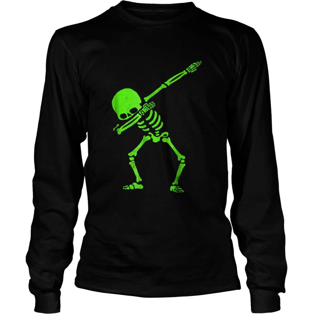 Dabbing Skeleton Halloween GLOW Skeleton Dab LongSleeve