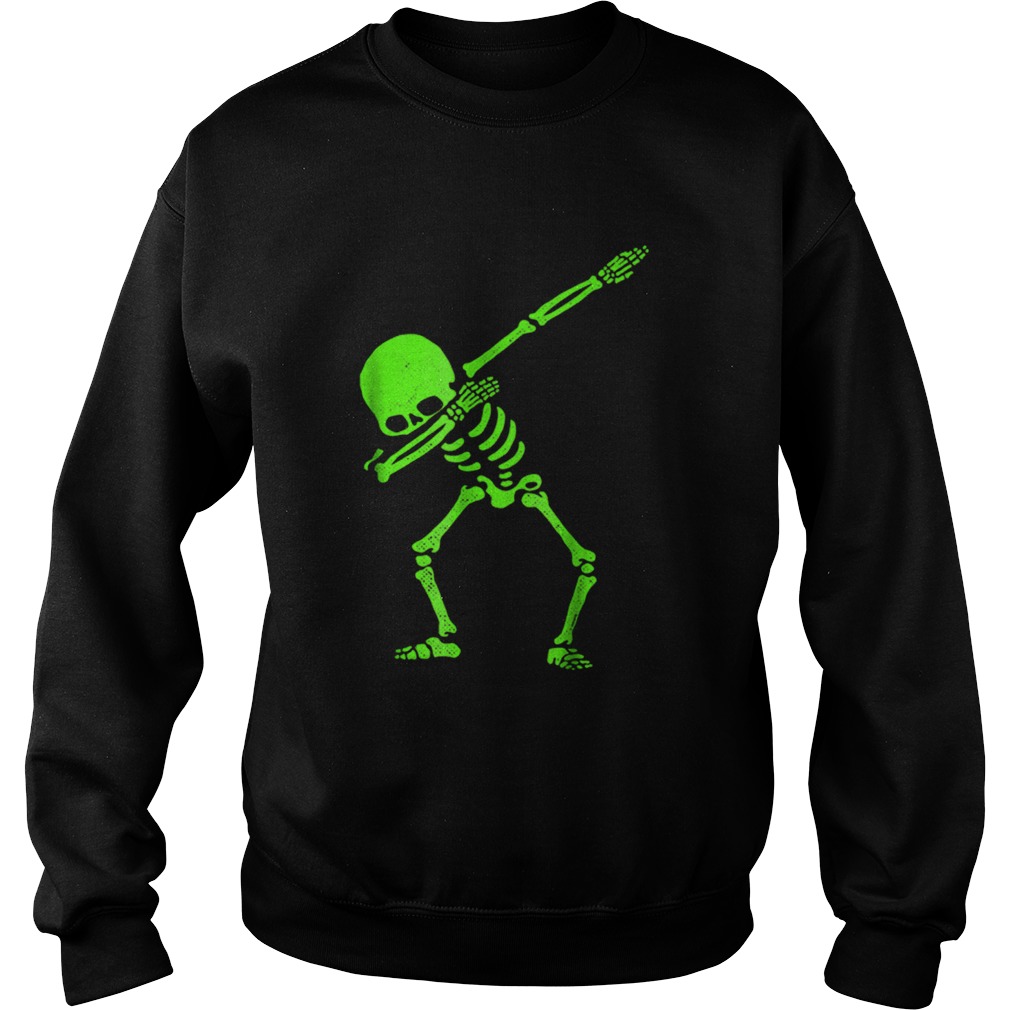 Dabbing Skeleton Halloween GLOW Skeleton Dab Sweatshirt