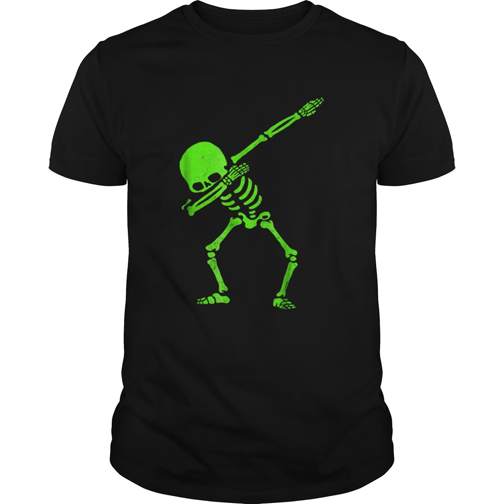 Dabbing Skeleton Halloween GLOW Skeleton Dab shirt