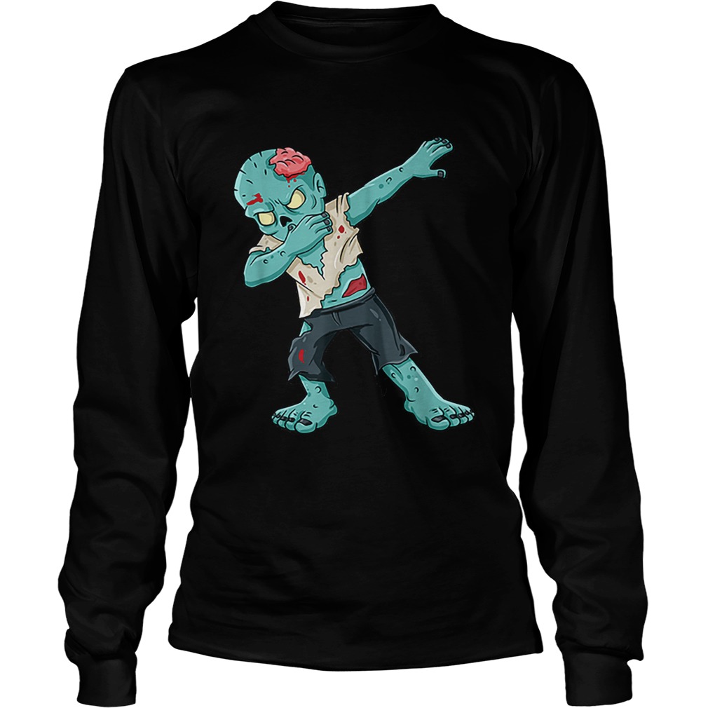 Dabbing Zombie Halloween Shirt LongSleeve