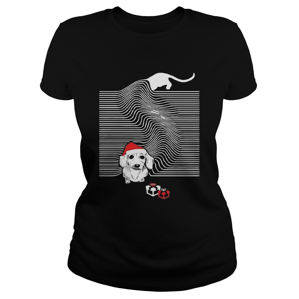 Dachshund Christmas Joy Division Shirt Classic Ladies