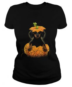 Dachshund Pumpkin Halloween For Men Woman  Classic Ladies