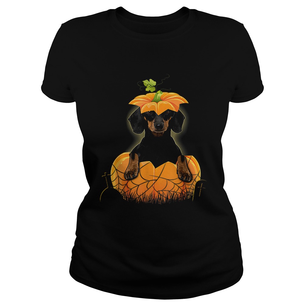 Dachshund Pumpkin Halloween For Men Woman Classic Ladies