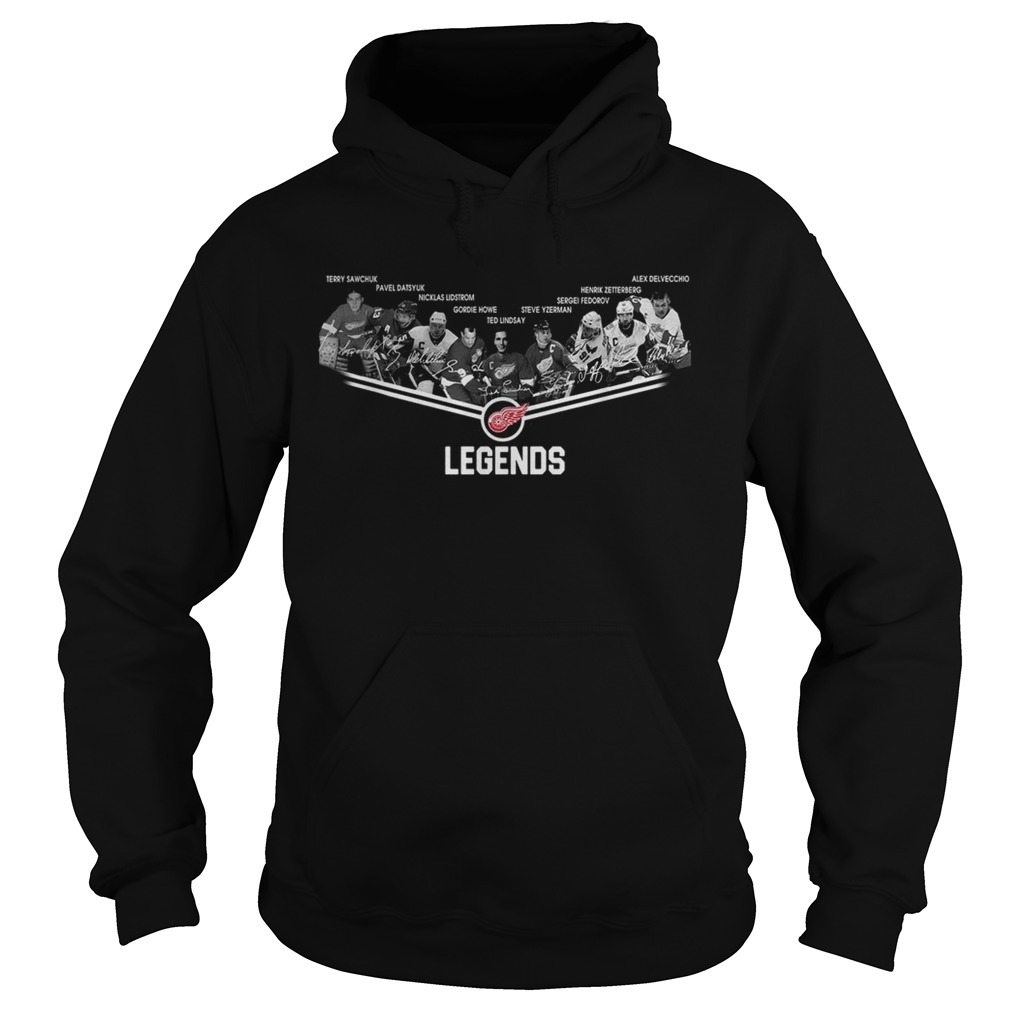 Detroit Red Wings Legends team player Hoodie