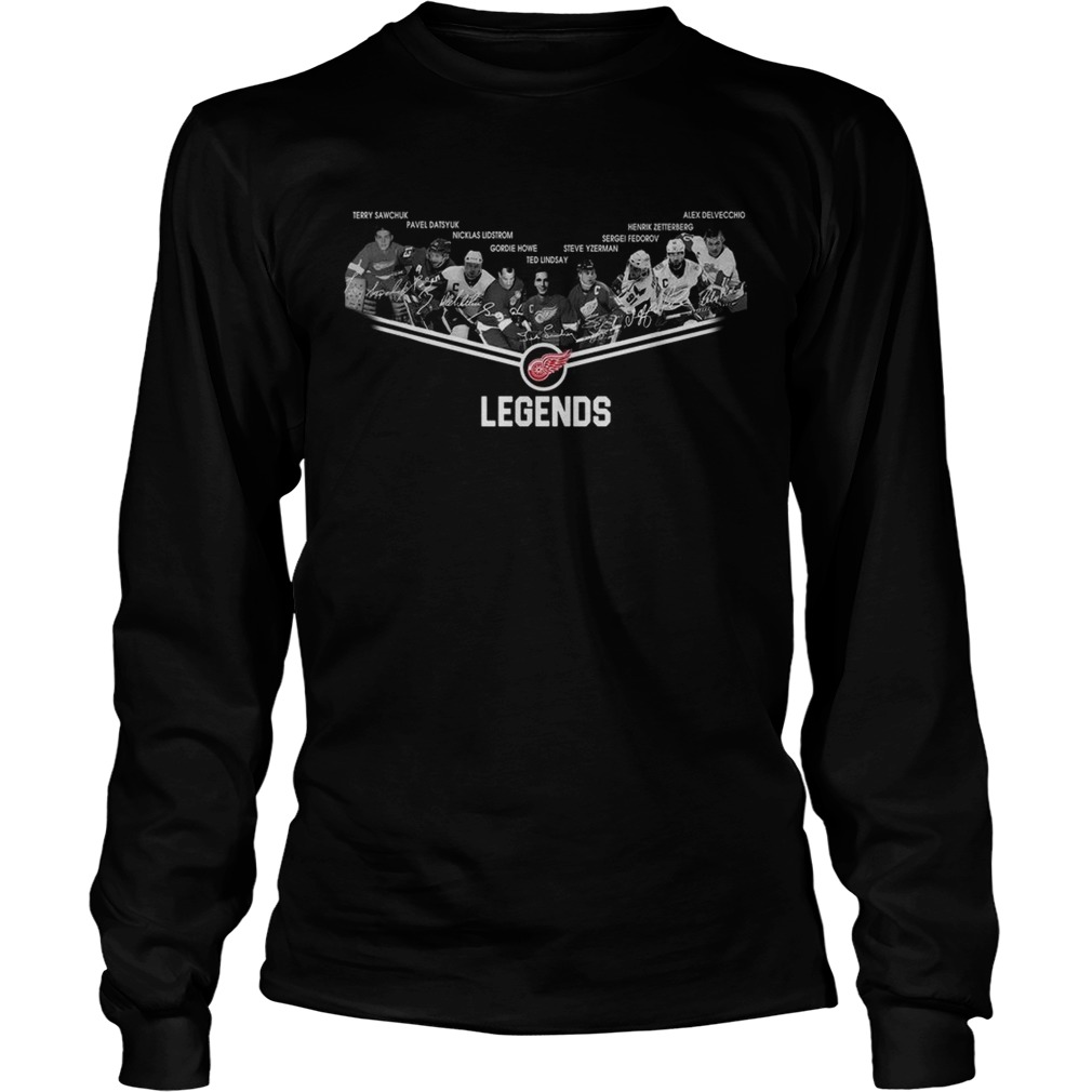 Detroit Red Wings Legends team player LongSleeve