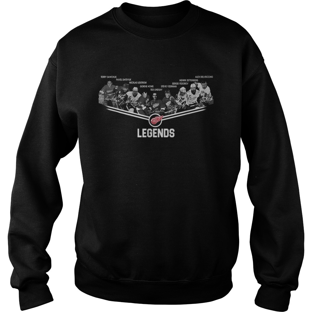 Detroit Red Wings Legends team player Sweatshirt