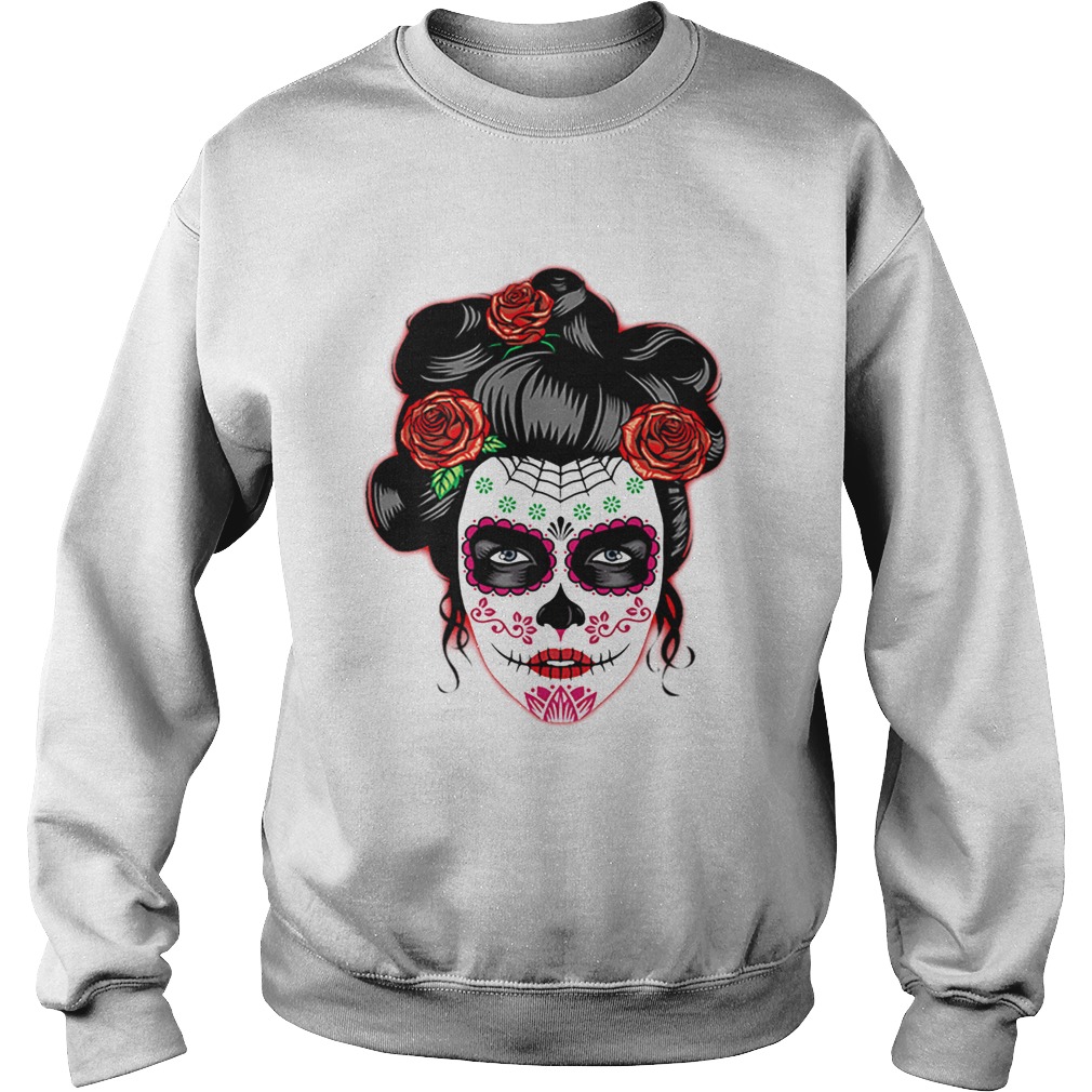 Dia de los Muertos Day of the Dead Skull Halloween Sweatshirt