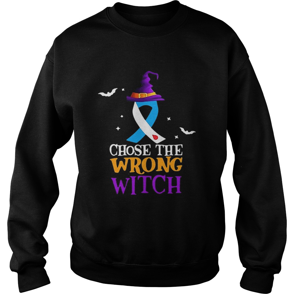 Diabetes Choose The Wrong Witch Halloween Sweatshirt