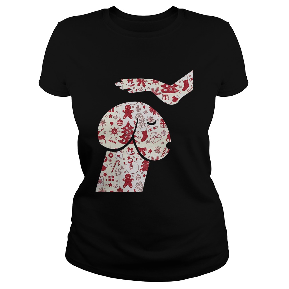 Dickhead Dog Christmas Shirt Classic Ladies