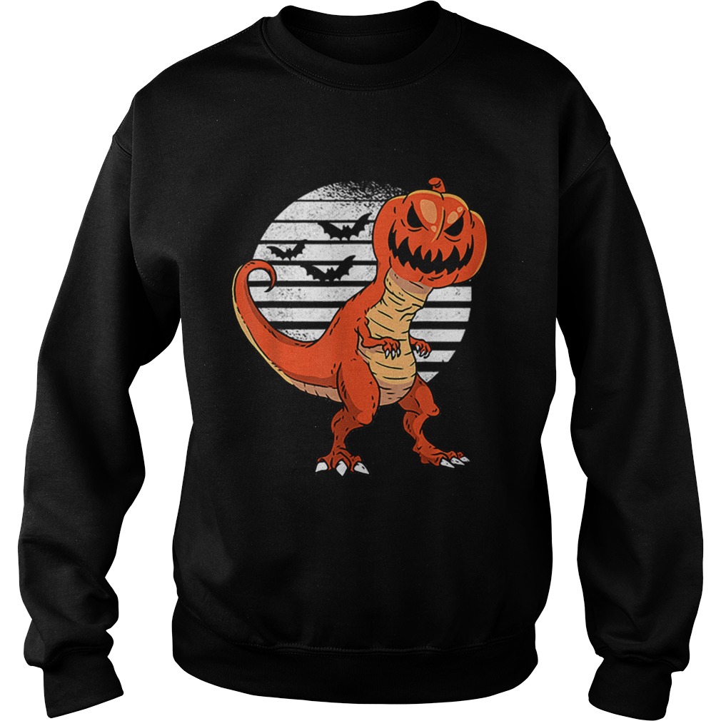 Dinosaur Pumpkin Head Halloween Costume Sweatshirt