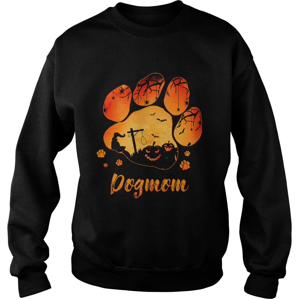 Dog Paw Dog Mom Halloween TShirt Sweatshirt