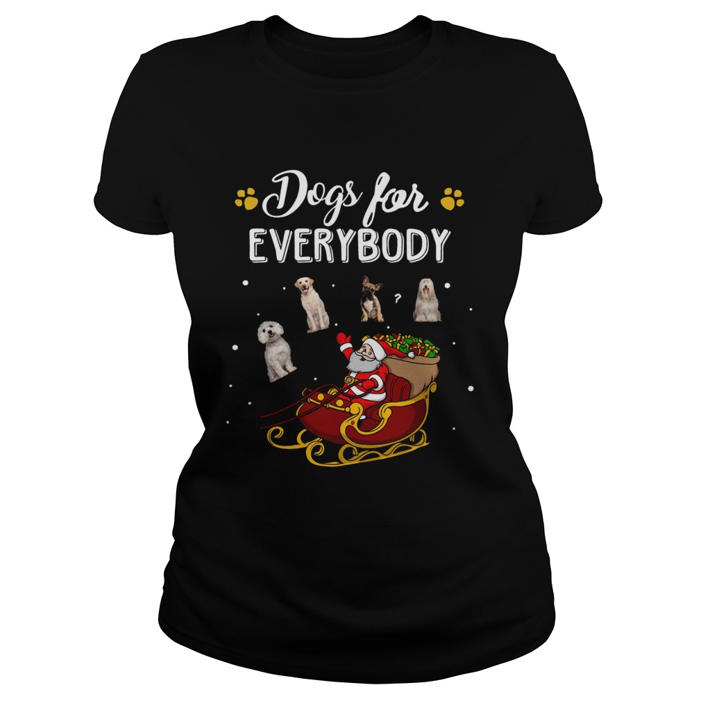 Dogs for everybody Santa Claus Christmas Classic Ladies