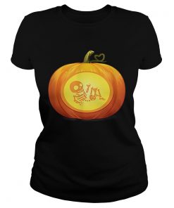 Dont Eat Pumpkin Seeds Baby Skeleton Pregnancy Halloween  Classic Ladies