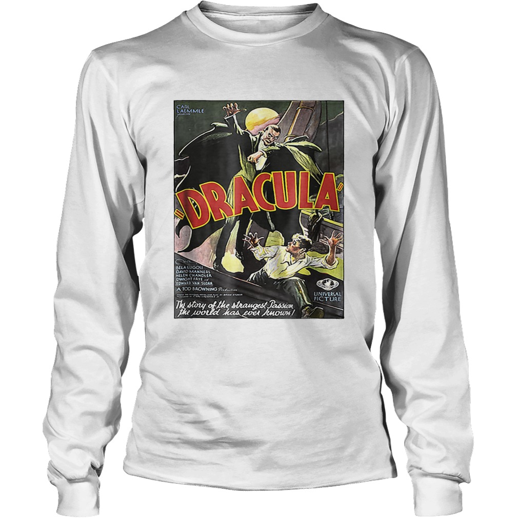 Dracula Monster Vintage Movie Poster Halloween LongSleeve