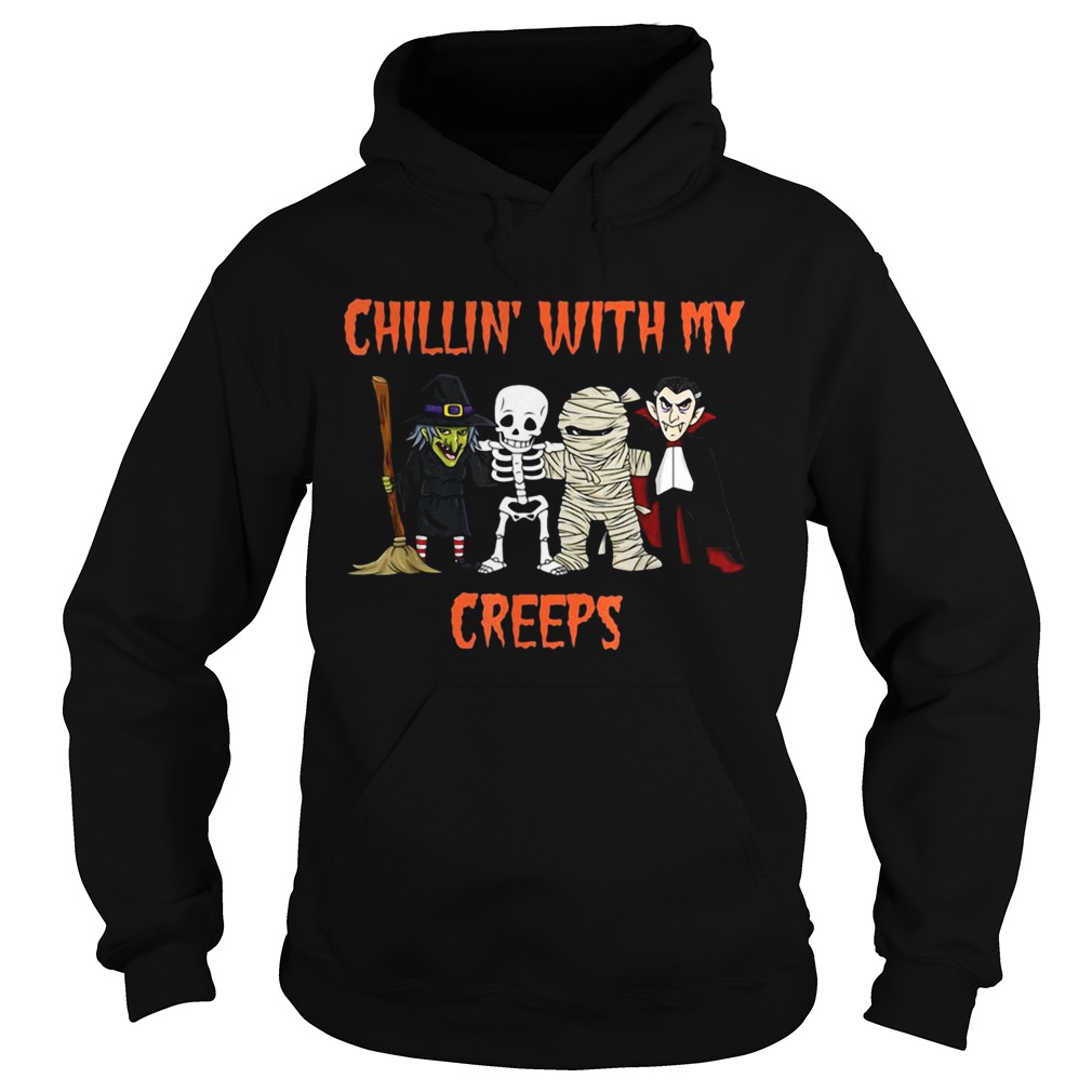 Dracula chillin with my creeps halloween Hoodie