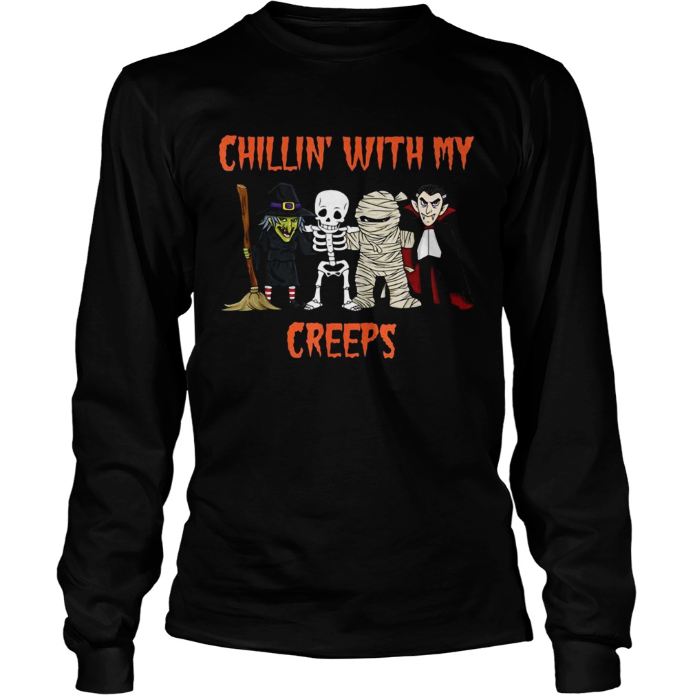 Dracula chillin with my creeps halloween LongSleeve