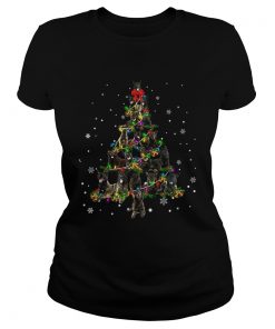 Dutch Shepherd Christmas Tree TShirt Classic Ladies