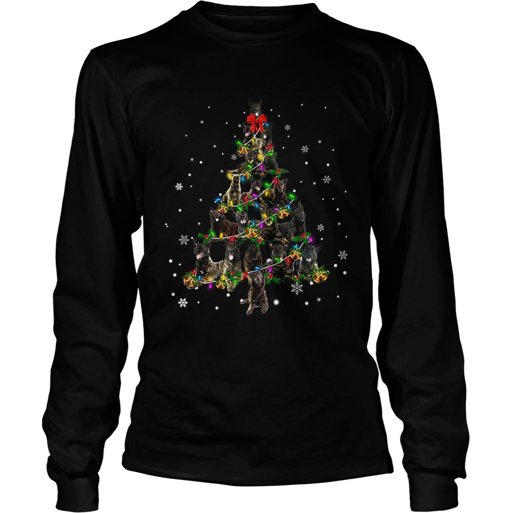 Dutch Shepherd Christmas Tree TShirt LongSleeve