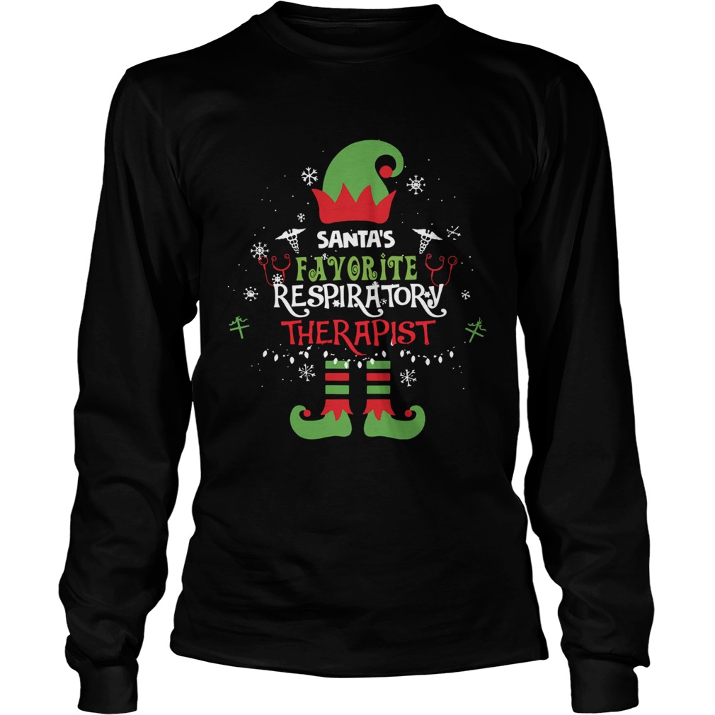 ELF Santas Favorite Respiratory therapist LongSleeve