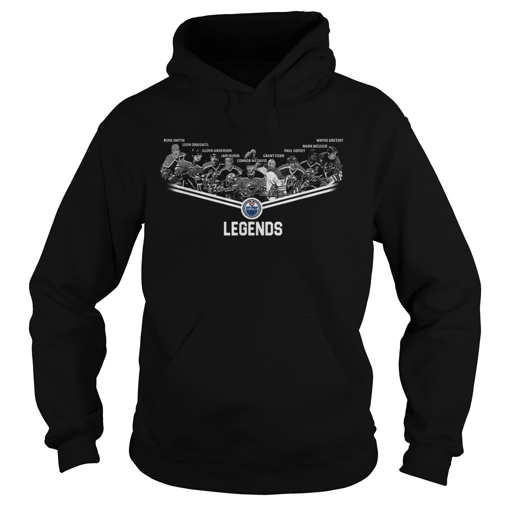 Edmonton Oilers Legends team player signature Hoodie