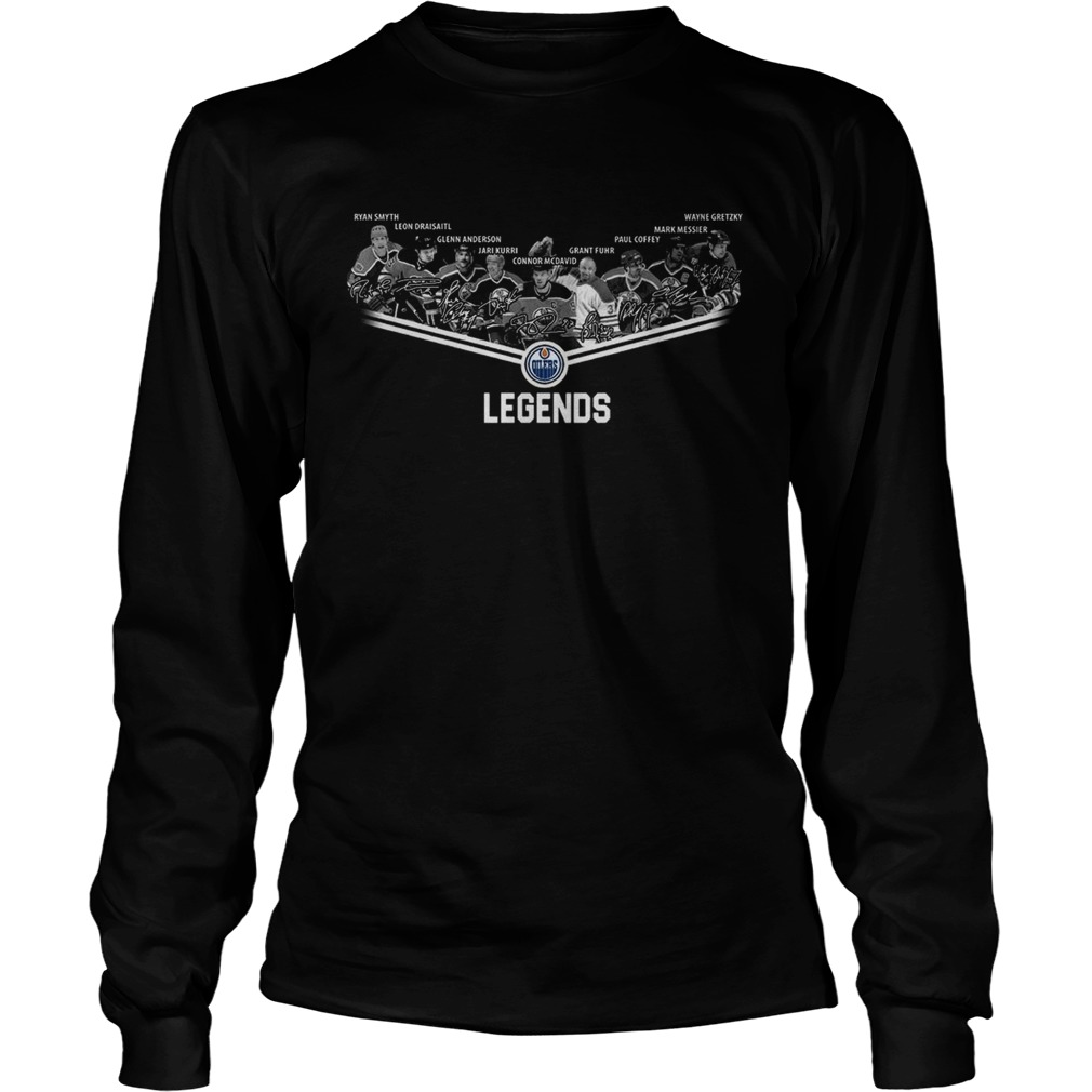 Edmonton Oilers Legends team player signature LongSleeve