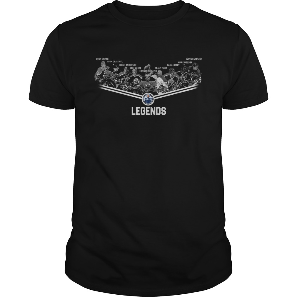 Edmonton Oilers Legends team player signature shirt