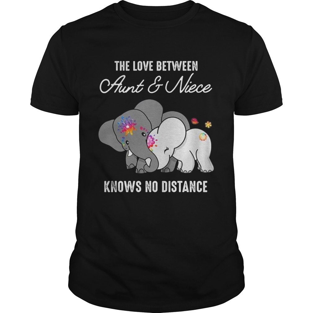 Elephant The Love Between Aunt And Niece Knows No Distance Shirt