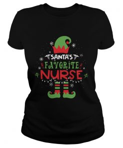 Elf Santa Favorite Nurse Christmas  Classic Ladies