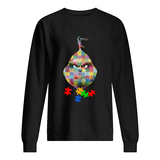 Face Grinch autism Unisex Sweatshirt