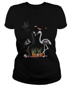 Flamingo Halloween Funny Flamingo Lover TShirt Classic Ladies