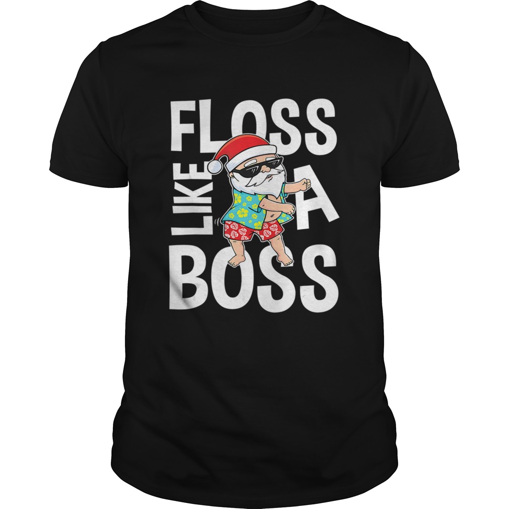 Floss Like A Boss Santa Flossing Summer TShirt