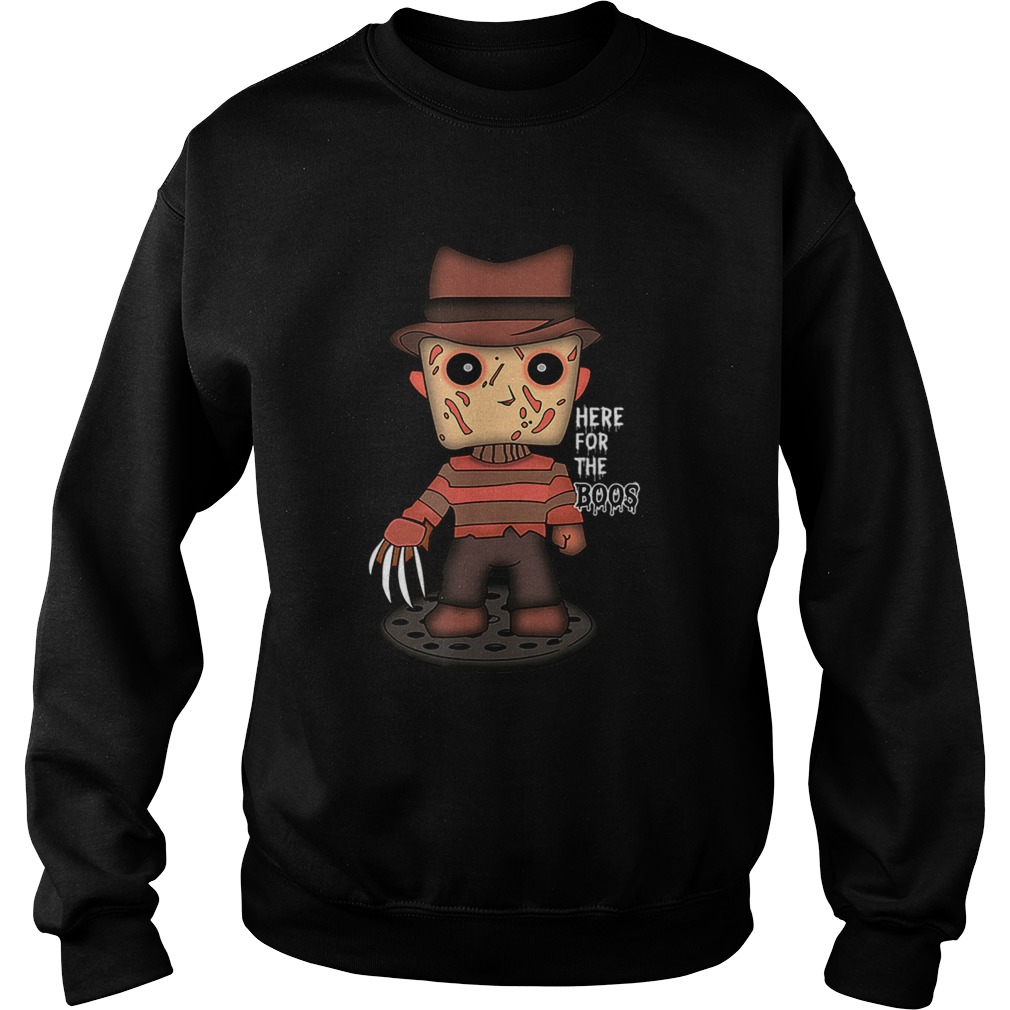 Freddy Krueger Here For The Boos Halloween Sweatshirt