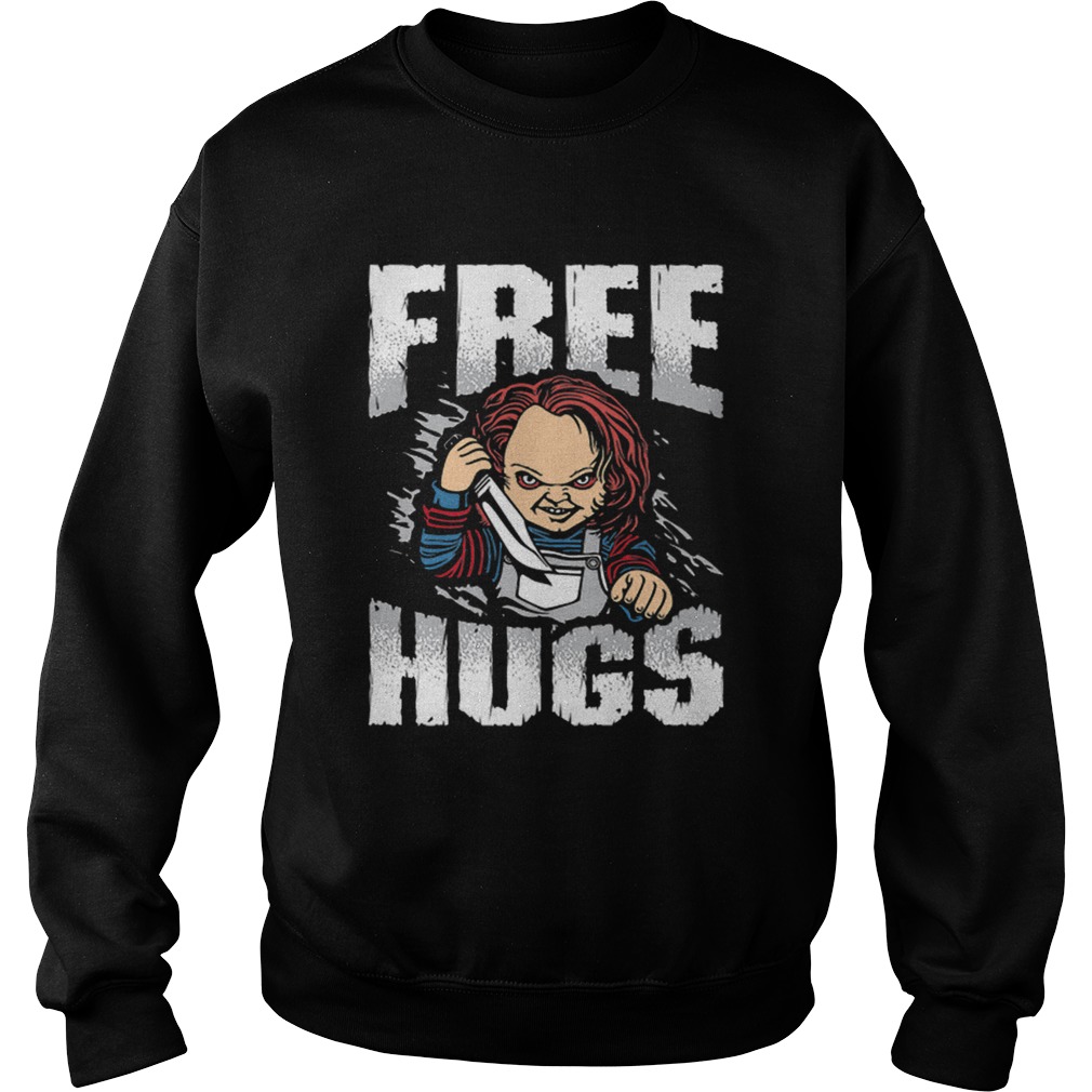 Free Hugs Chucky Halloween Sweatshirt