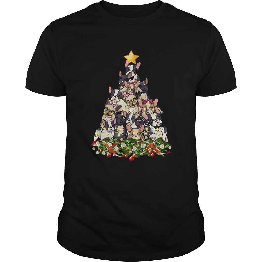 French Bulldog Dog Christmas Light Decor Christmas Tree shirt