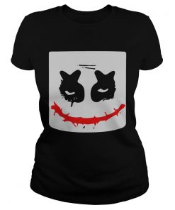 Funny Scary Joker Face Halloween Costume Shirt Classic Ladies